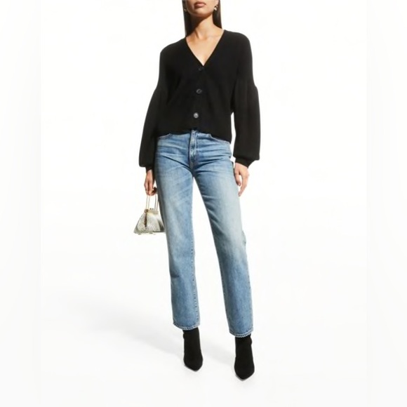 Nadaam Puff Sleeve Cashmere Cardigan - US Medium - Picture 5 of 5